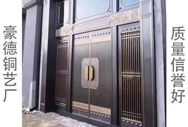 遼寧市場上的真別墅銅門和仿別墅銅門